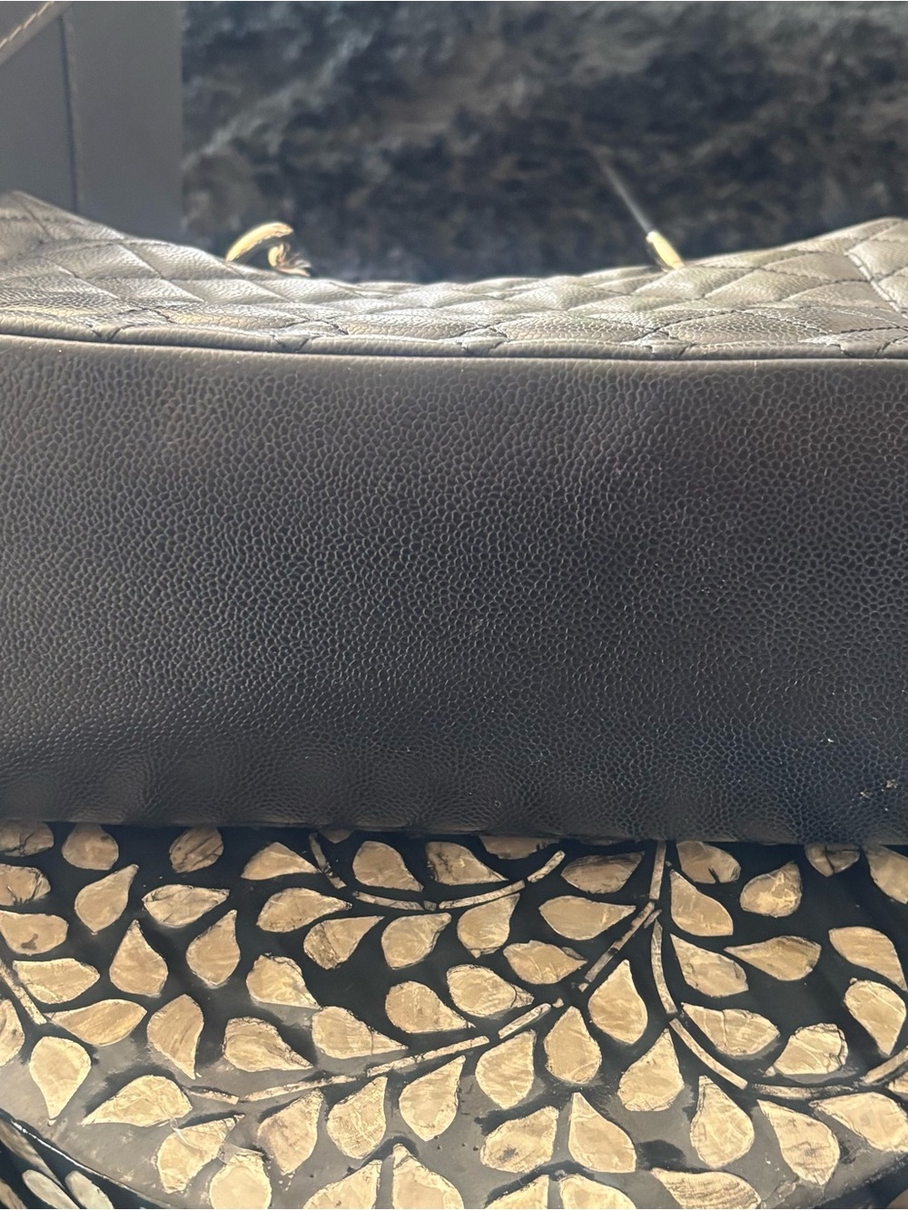 Grand shopper tote Black with Silver Tone Hardware - Picture 12 of 12